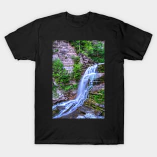 Ithaca NY Robert H. Treman State Park Flowing Water T-Shirt